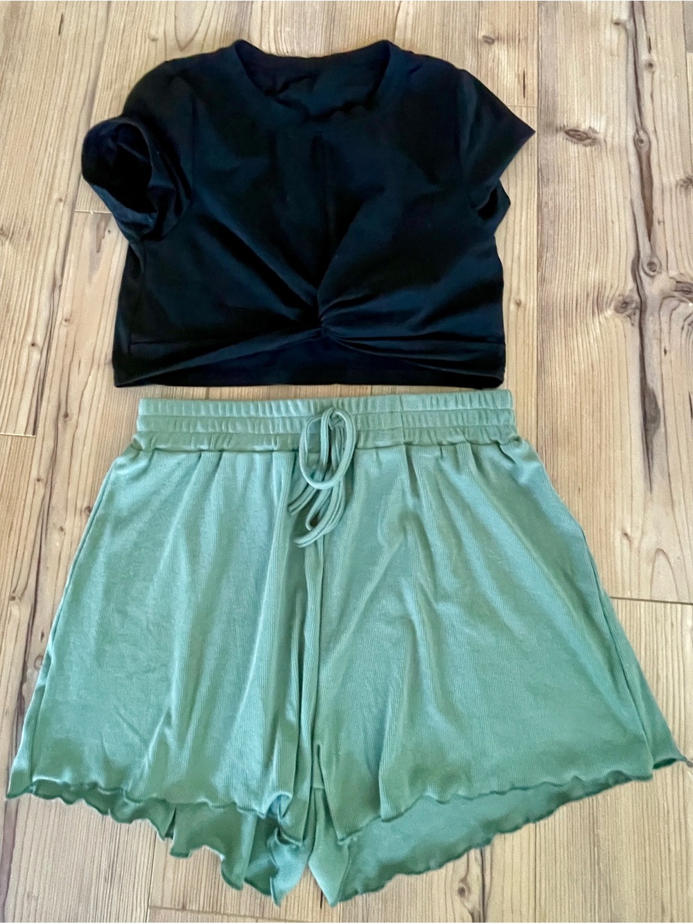 SHEIN Mix and Match 3 Piece Crop Set w/ shorts and skirt